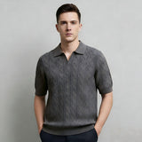 Polo de Punto Trenzado Old Money — Negro