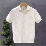 Polo de Punto Trenzado Old Money — Negro